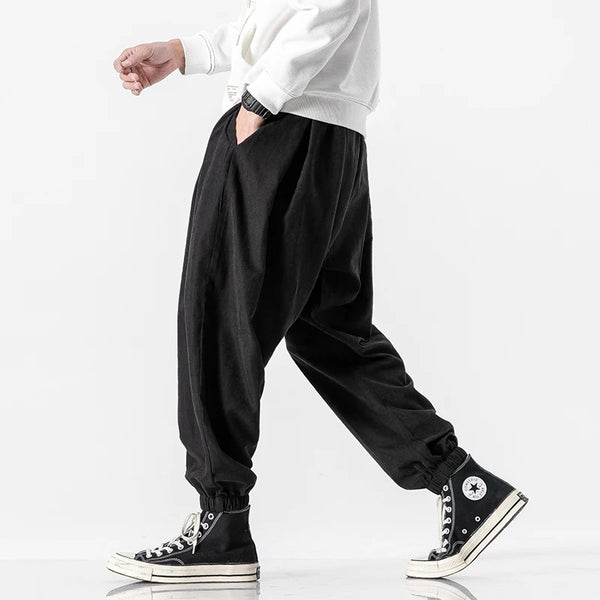 גברים של שחור מכנסיים היפ הופ Streetwear אופנה Jogger הרמון מכנסיים גבר מזדמן מכנסי טרנינג זכר מכנסיים גדול גודל 5XL